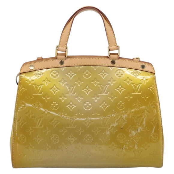 LOUIS VUITTON Monogram Vernis Blair GM Bag 2way Beige Poodle M91754 Auth 188838