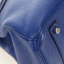 HERMES Birkin 35 Hand Bag Taurillon Leather Blue Silver Auth 188839SM-10