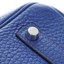 HERMES Birkin 35 Hand Bag Taurillon Leather Blue Silver Auth 188839SM-14