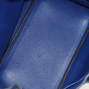 HERMES Birkin 35 Hand Bag Taurillon Leather Blue Silver Auth 188839SM-22