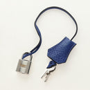 HERMES Birkin 35 Hand Bag Taurillon Leather Blue Silver Auth 188839SM-28
