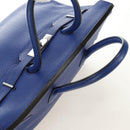 HERMES Birkin 35 Hand Bag Taurillon Leather Blue Silver Auth 188839SM-6