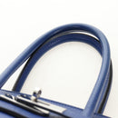 HERMES Birkin 35 Hand Bag Taurillon Leather Blue Silver Auth 188839SM-8