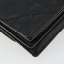 Christian Dior Cannage Miss Caro Chain Bag Leather Black Gold Auth 188849SAM-17