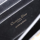 Christian Dior Cannage Miss Caro Chain Bag Leather Black Gold Auth 188849SAM-20