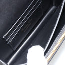 Christian Dior Cannage Miss Caro Chain Bag Leather Black Gold Auth 188849SAM-10