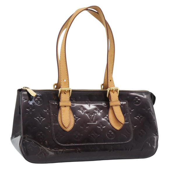 LOUIS VUITTON Monogram Vernis Rosewood Avenue Bag Amarante M93510 Auth 188850
