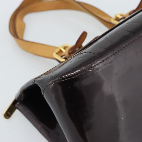 LOUIS VUITTON Monogram Vernis Rosewood Avenue Bag Amarante M93510 Auth 188850