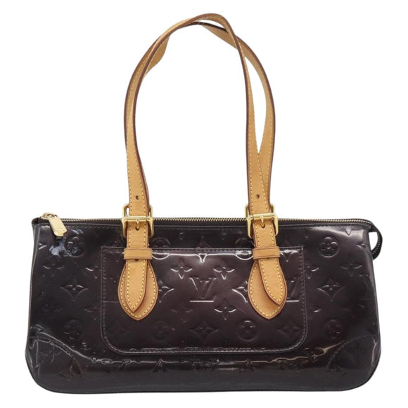 LOUIS VUITTON Monogram Vernis Rosewood Avenue Bag Amarante M93510 Auth 188850