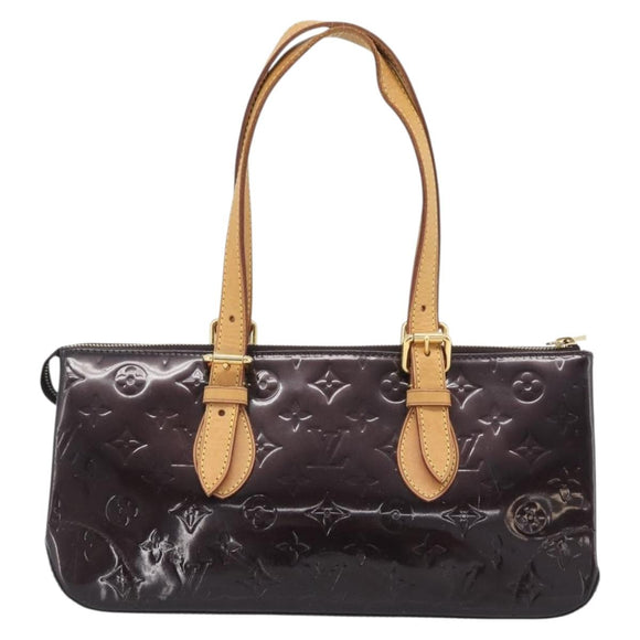 LOUIS VUITTON Monogram Vernis Rosewood Avenue Bag Amarante M93510 Auth 188850