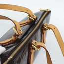 LOUIS VUITTON Monogram Vernis Rosewood Avenue Bag Amarante M93510 Auth 188850-6