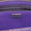 PRADA Galleria Hand Bag Saffiano leather 2way Purple Gold Auth 188851V-21
