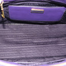 PRADA Galleria Hand Bag Saffiano leather 2way Purple Gold Auth 188851V-10