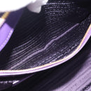PRADA Galleria Hand Bag Saffiano leather 2way Purple Gold Auth 188851V-25