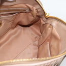 Miu Miu Matelasse Hand Bag Leather 2way Pink Gold Auth 188853-23