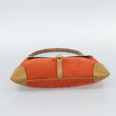 GUCCI Bamboo Shoulder Bag Suede Brown Gold Auth 188854V-9