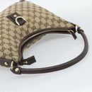 GUCCI GG Canvas Abbey Shoulder Bag Beige Gold 130737 Auth 188855V-7