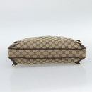 GUCCI GG Canvas Abbey Shoulder Bag Beige Gold 130737 Auth 188855V-5