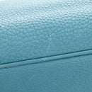 HERMES Birkin 35 Hand Bag Taurillon Leather Light Blue Silver Auth 188857SM-20
