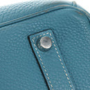 HERMES Birkin 35 Hand Bag Taurillon Leather Light Blue Silver Auth 188857SM-23