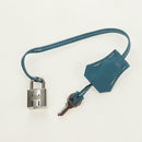 HERMES Birkin 35 Hand Bag Taurillon Leather Light Blue Silver Auth 188857SM-36