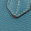 HERMES Birkin 35 Hand Bag Taurillon Leather Light Blue Silver Auth 188857SM-3
