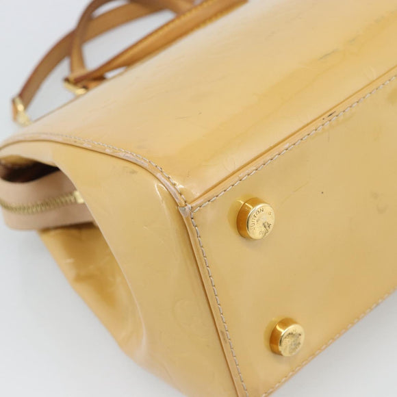 LOUIS VUITTON Vernis Blair MM Hand Bag 2way Rose Flow Lantern M91621 Auth 188859