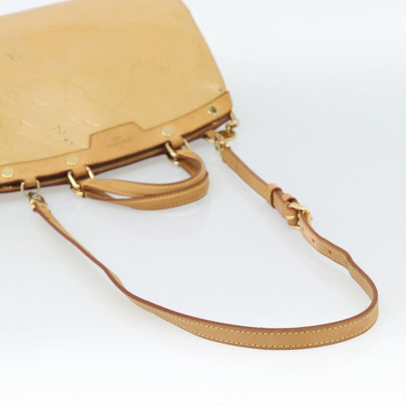LOUIS VUITTON Vernis Blair MM Hand Bag 2way Rose Flow Lantern M91621 Auth 188859