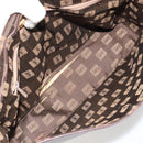 SAINT LAURENT Shoulder Bag Leather Brown Gold Auth 188860-11
