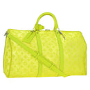 LOUIS VUITTON See Through Keepall Bandouliere 50 Bag Yellow M55380 Auth 188862SAM-1