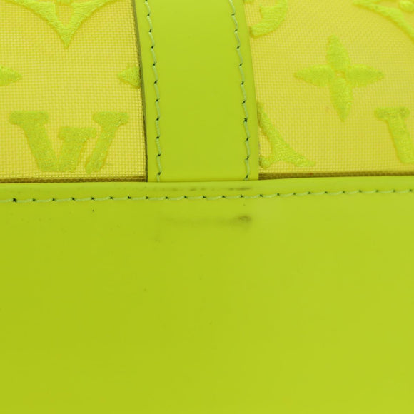 LOUIS VUITTON See Through Keepall Bandouliere 50 Bag Yellow M55380 Auth 188862SAM
