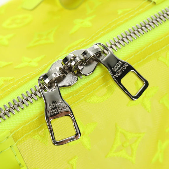 LOUIS VUITTON See Through Keepall Bandouliere 50 Bag Yellow M55380 Auth 188862SAM
