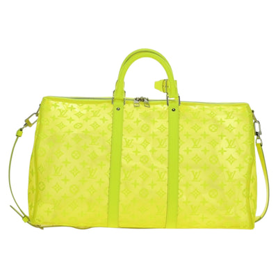 LOUIS VUITTON See Through Keepall Bandouliere 50 Bag Yellow M55380 Auth 188862SAM - 0