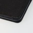 CHANEL Chain Shoulder Bag Canvas Black Silver CC Auth 188864-12