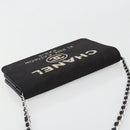 CHANEL Chain Shoulder Bag Canvas Black Silver CC Auth 188864-6