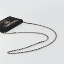 CHANEL Chain Shoulder Bag Canvas Black Silver CC Auth 188864-7
