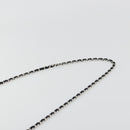 CHANEL Chain Shoulder Bag Canvas Black Silver CC Auth 188864-8