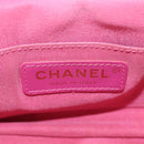 CHANEL Matelasse Top Handle Chain Bag Leather 2way White Gold CC Auth 188866SAM-23