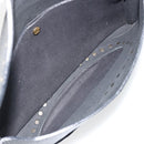 CELINE Shoulder Bag Leather Black Auth 188867V-10