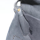 CELINE Shoulder Bag Leather Black Auth 188867V-22