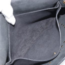 CELINE Shoulder Bag Leather Black Auth 188867V-23