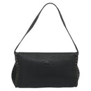 CELINE Shoulder Bag Leather Black Auth 188867V-2