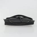 CELINE Shoulder Bag Leather Black Auth 188867V-5