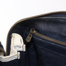 MCM Vicetos Logogram Boston Bag PVC Leather 2way White Gold Auth 188869-22