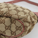 GUCCI GG Canvas Accessory Pouch Beige Gold 224093 Auth 188871V-10