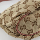 GUCCI GG Canvas Accessory Pouch Beige Gold 224093 Auth 188871V-11