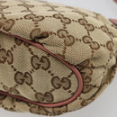 GUCCI GG Canvas Accessory Pouch Beige Gold 224093 Auth 188871V-12