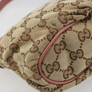 GUCCI GG Canvas Accessory Pouch Beige Gold 224093 Auth 188871V-13