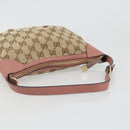 GUCCI GG Canvas Accessory Pouch Beige Gold 224093 Auth 188871V-7