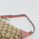 GUCCI GG Canvas Accessory Pouch Beige Gold 224093 Auth 188871V-8